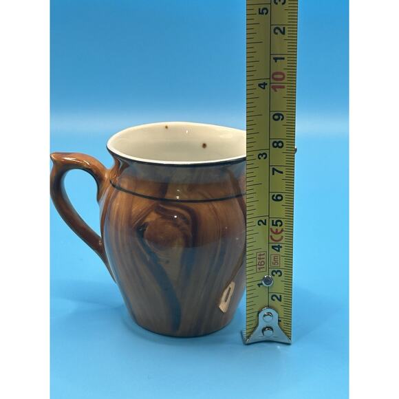 Vintage Union K Faux Wood Porcelain Small Pitcher/Creamer Czechoslovakia - Picture 7 of 8